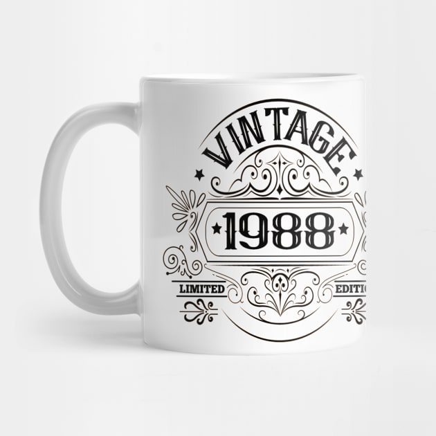 Birthday 1988 vintage by HBfunshirts